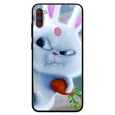 Ốp lưng dành cho Samsung A11 mẫu Thỏ Trắng Nhăn Mặt
