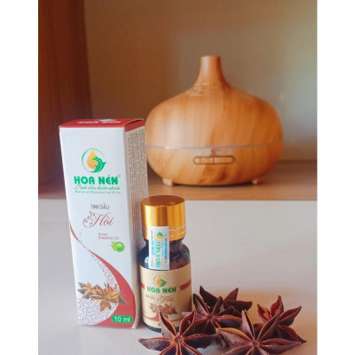 Tinh dầu hoa Hồi nguyên chất 10ml - Hoa Nén - Chống cảm lạnh, cảm cúm