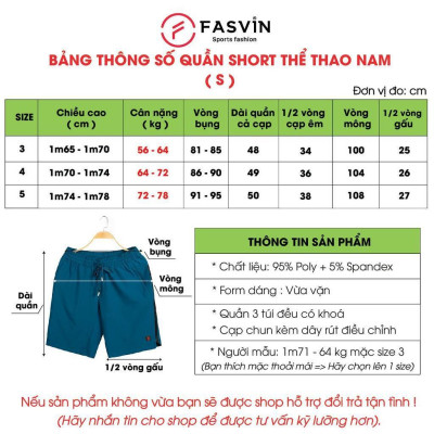 Quần Đùi Nam FASVIN Vải Gió Đẹp Hàng Nhà Máy Chất Lượng Cao Thể Thao Hay Mặc Nhà S22489.HN