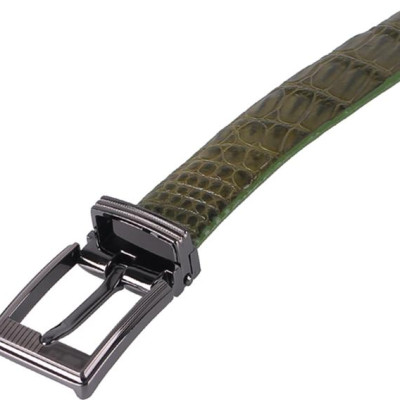 Thắt Lưng Nữ Da Cá Sấu Huy Hoàng HT5206 - Xanh Rêu