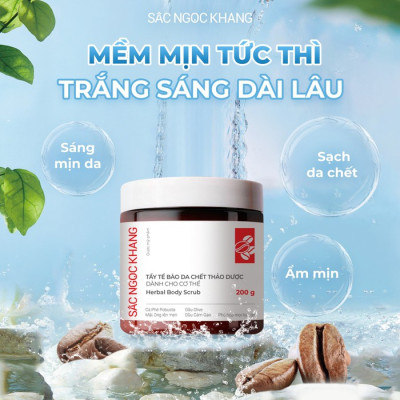 Tẩy tế bào chết cho cơ thể 200g Sắc Ngọc Khang