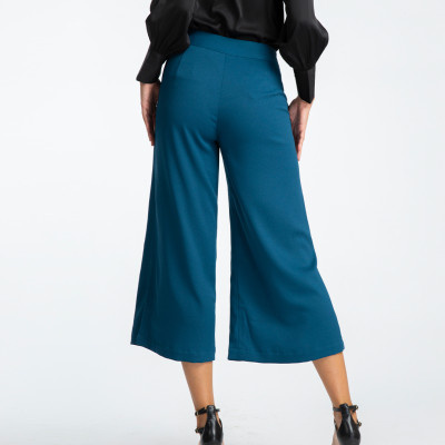 Quần Lửng Ống Rộng Quần Culottes Thời trang thiết kế Hity PAN044 Culottes (Xanh Indigo)