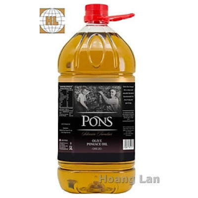 Dầu Olive Pons Pomace PONS 5L - Tây Ban Nha (chai nhựa-chuyên dùng cho nấu nướng)