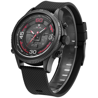 Đồng hồ điện tử kỹ thuật số thạch anh Ba mặt số Hiển thị giờ 3ATM Chống thấm nước WEIDE WH6306 