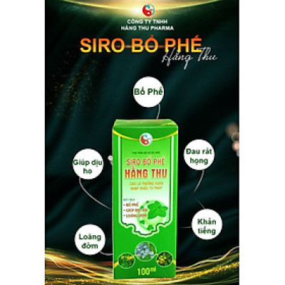 Siro Bổ Phế HT giúp hỗ trợ bổ phế. Hỗ trợ giảm ho, hỗ trợ giảm đờm, giảm đau rát họng, công dụng tiêu đờm, bổ phổi