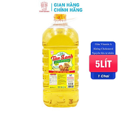 Dầu ăn Tân Sanh Chiên Giòn Thượng Hạng Chai 5 Lít