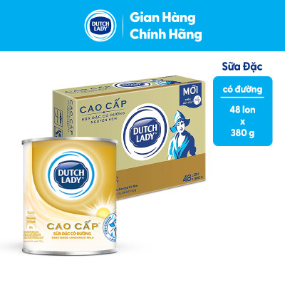 Thùng 48 hộp Sữa đặc có đường Dutch Lady cao cấp (48 hộp x 380g)