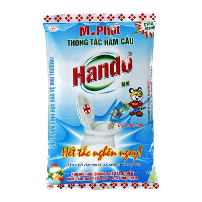 Combo 8 gói M.Phốt bột thông tắc bồn cầu Toilet Hando 300G