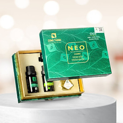 Combo Tinh dầu thảo dược (10ml tràm Huế + 10ml bạc hà + 8ml sả)- Đạt chuẩn OCOP 4 SAO