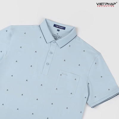 Áo Polo Nam VIỆT PHÁP Form Luxury - Thun 4 Chiều Lạnh , lịch lãm, sang trọng 36549