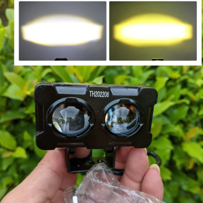 Đèn Trợ Sáng X25 Pro 45W Siêu Sáng Cốt Vàng Pha Trắng – Phụ Kiện Cao Cấp, ĐÈN TRANG TRÍ , ĐỒNG HỒ TREO TƯỜNG