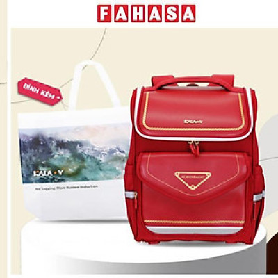 Ba Lô Chống Gù - Kala Y TC2587_BT.0039 - Màu Đỏ Rượu - Tặng Kèm Túi Vải