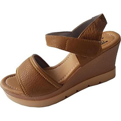 Giày Sandal Xuồng Nữ Da Bò BIGGBEN Cao Cấp SDX10