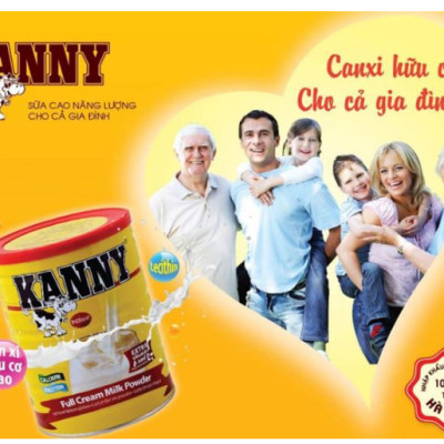 Sữa Bột Nguyên Kem Kanny 28% Chất Béo (900g)