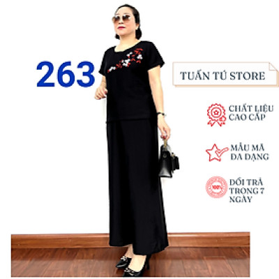 Bộ Đũi Trung Niên Hoa Thêu Cực Đẹp Cực Sang Trọng Dành Cho Phụ Nữ Việt Nam 2023 - Laddy Store