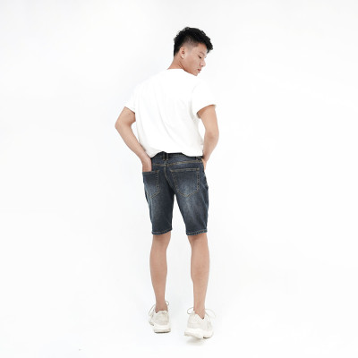 Quần Short Jeans Nam Cao Cấp HUNTER X-RAYS Form Slimfit Thun Nhẹ Màu Xanh Đậm S38