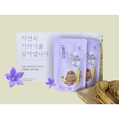 Trà Thảo mộc SSanghwacha rễ cát cánh - Bell Flower Herb Tonic Tea - Ginseng House hộp 30 gói x 100ml