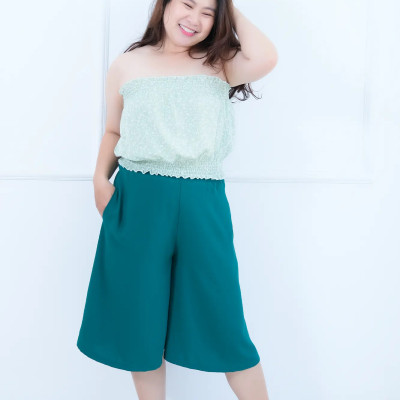 Áo ống LMcation Carol - Hoa Nhí Xanh Cốm