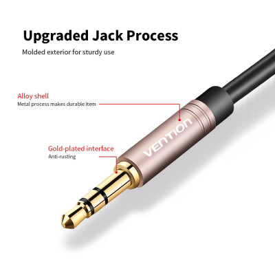 VENTION 3.5mm Audio Extension Cable 3.5 Jack AUX Female to Dual Male Earphone for Phone Headphone Speaker Tablet PC 0.3m