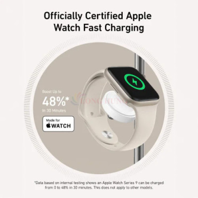 Đế sạc Anker MagGo Wireless 3 in 1 USB-C 15W Charge.Stand B25M3 - Hàng chính hãng