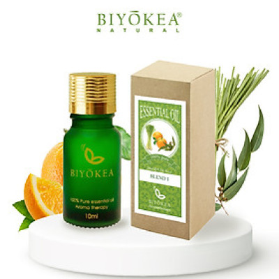 Tinh Dầu Hỗn Hợp Biyokea 1: Cam + Sả + Khuynh Diệp (10ml)