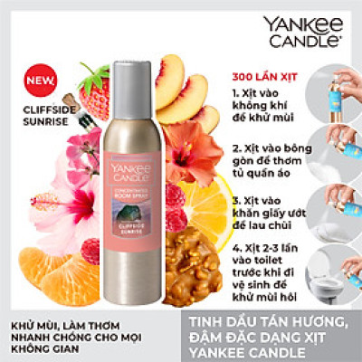 Tinh dầu tán hương đậm đặc dạng xịt Yankee Candle - Cliffside Sunrise (42.5g)