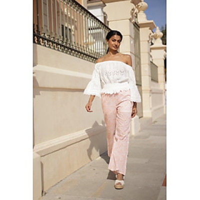 Quần Dài Hoa Cotton Cao Cấp Luna Llena