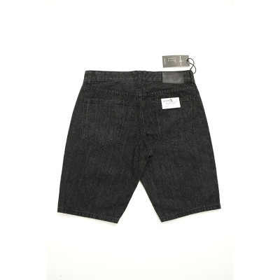 Quần Short Jeans Nam Cao Cấp HUNTER X-RAYS  Form Slimfit Cotton Màu Đen Indigo Độc Quyền S47