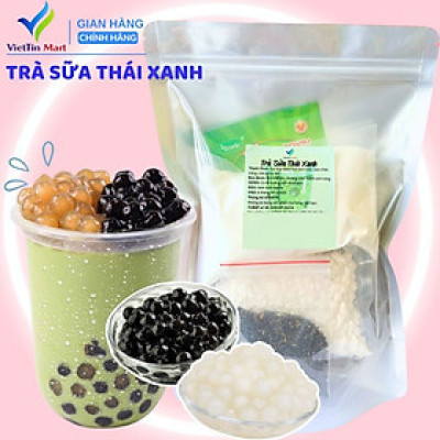 Set Nấu Trà Sữa Thái Xanh Viettin Mart 500Gr