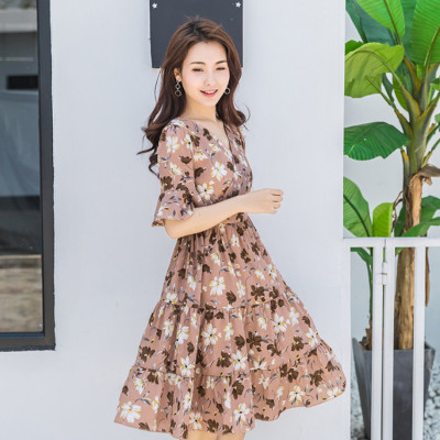 Đầm Hoa Tay Lỡ Xinh Xắn DN064 MayHomes