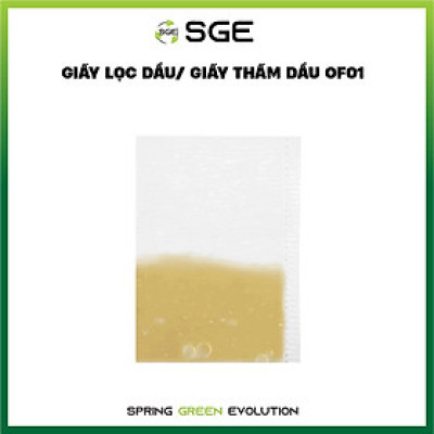 Giấy Lọc Dầu / Giấy Thấm Dầu OF01. Tiết Kiệm Và Hiệu Quả, Tránh Cặn Đen.  Sản Xuất Theo TCTP Không Độc Hại. Hàng Nhập Khẩu Chính Hãng SGE Thailand 
