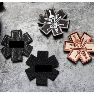Patch phù hiệu y tế chiến trường dán quần áo_ba lô túi xách
