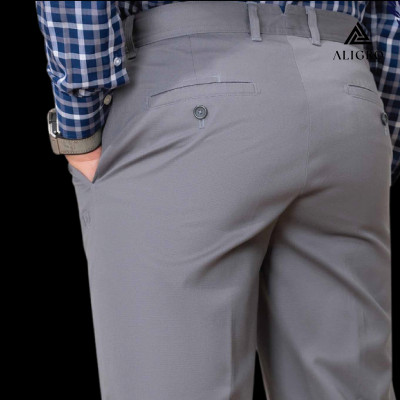 Quần kaki nam ALIGRO chất liệu kaki mềm mịn cao cấp dáng slimfit màu xám ALGK069