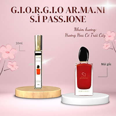 Tinh dầu nước hoa dạng xịt Sì Đỏ Passione Gior.gio Ar.ma.ni 10ml (mùi nữ) quyến rũ, nữ tính