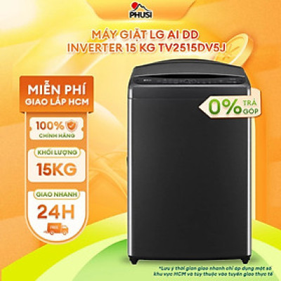 TV2515DV5J - Máy giặt LG AI DD Inverter 15 kg TV2515DV5J - Hàng Chính Hãng - Chỉ Giao HCM