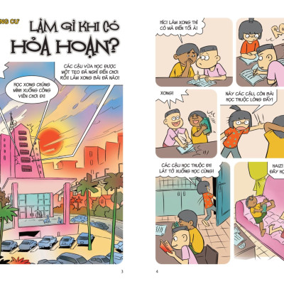 Sách - Comic Kĩ Năng Sống - Dành Cho Trẻ Tiểu Học - Thoát Hiểm An Toàn