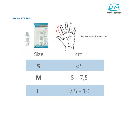 Nẹp ngón tay kín United Medicare (E01)