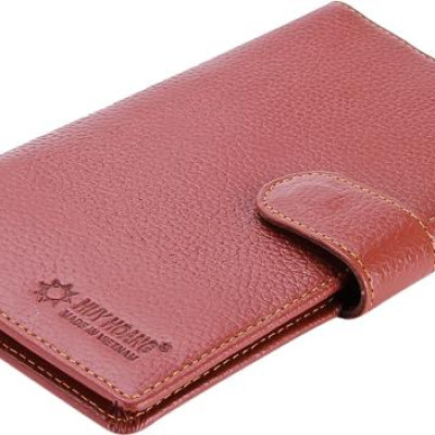 Ví Nam Dáng Đứng Huy Hoàng HT2144 (12.5 x 10 cm) - Da Bò