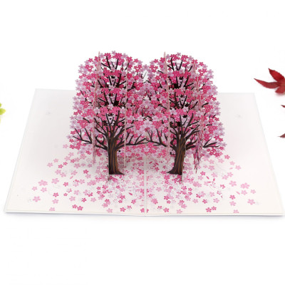 Thiệp 3D Pop Up Rừng Hoa Anh Đào – Thiệp Nghệ Thuật, Thiệp Chúc Mừng, Sinh Nhật, Nhật Bản, F33