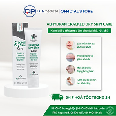 Kem bôi y tế ALHYDRAN Cracked Dry Skin Care phục hồi và làm dịu da bị khô nứt, cung cấp dưỡng chất ngay lập tức cho da