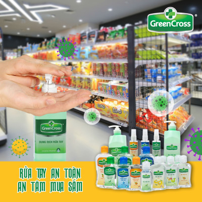 Combo GEL rửa tay sát khuẩn tay bảo vệ toàn diện Green Cross Total Defense 500ml