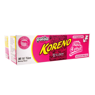Thùng 24 Gói Mì vị Tôm Koreno 100g
