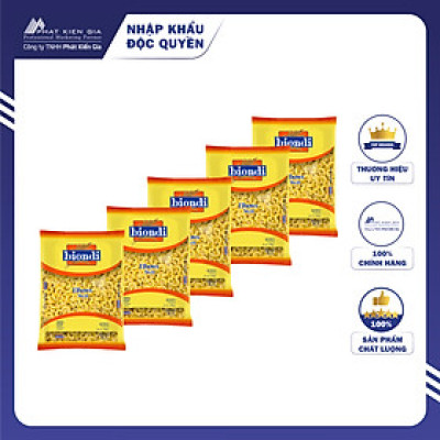 COMBO 5 Gói Nui Chữ C Elbows Số 35 Biondi 500g | Biondi Elbows No.35 500g
