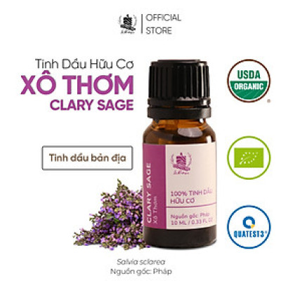 Tinh Dầu Xô Thơm (Đơn Sâm) - 100% Nguyên Chất Hữu Cơ - Le Rustique - Tinh Dầu Bản Địa Pháp