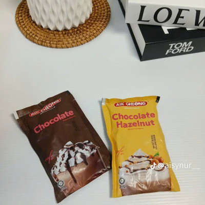 Thức Uống Chocolate Hạt Phỉ, Socola Hạt Phỉ Gói Tự Pha Aik Cheong, Nhập Khẩu Malaysia - 12 Gói x 38g