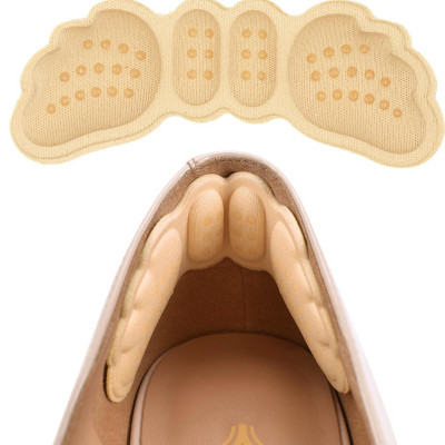 Combo 2 cặp Lót gót giày 4D hình cánh bướm có mặt gai silicone chống trầy rách da và chống tuột gót chân - buybox - BBPK70_2