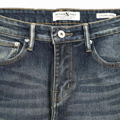 Quần Jeans Nam  Cao Cấp HUNTER X-RAYS Form Slimfit Thun Xanh Phủ Dơ Bụi Thời Trang  D26