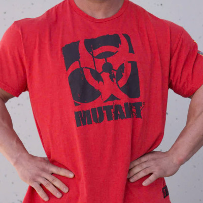 Áo Thun Thể Thao Mutant Born Hardcore Graffiti - Màu Đỏ