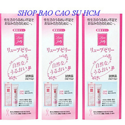 combo 3 gói GEL BÔI TRƠN NHẬT BẢN 