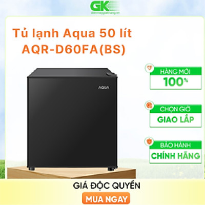 Tủ lạnh Aqua 50 lít ( có đóng tuyết) AQR-D60FA(BS) - HÀNG CHÍNH HÃNG - CHỈ GIAO HCM